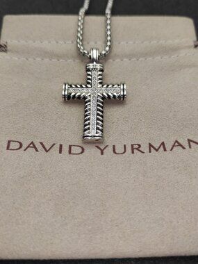 David Yurman 925 Silver Necklaces with Original Pouch
